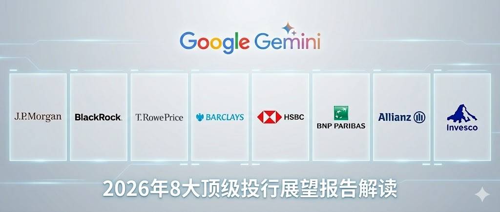 读完 8 家顶级投行的 2026 展望，Gemini 给出了这些总结缩略图