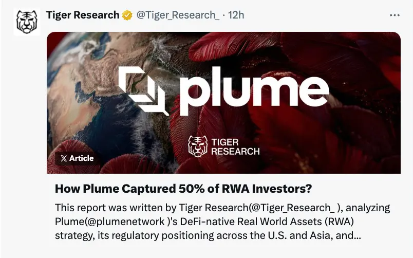 Plume 深度解读：RWA 赛道的“黑马”如何迅速崛起？缩略图